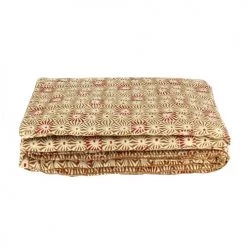 Pirouette Paris Plaids Courtepointe En Coton Camel 110x160 -Plaids Soldes courtepointe en coton camel 110x160 3