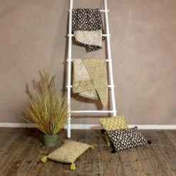 Pirouette Paris Plaids Courtepointe En Coton Jaune 110x160 -Plaids Soldes courtepointe en coton jaune 110x160 4