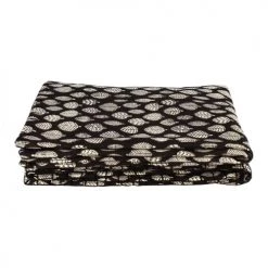 Pirouette Paris Plaids Courtepointe En Coton Noir 110x160 -Plaids Soldes courtepointe en coton noir 110x160 3