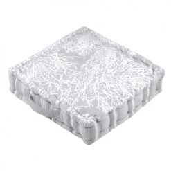 Stof Matelas Et Coussins De Sol Coussin De Sol à Motifs De Corail Coton Perle 45x45cm