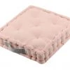 Stof Matelas Et Coussins De Sol Coussin De Sol Bicolore Coton Poudre/souris 45 X 45