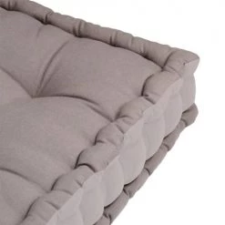 Lovely Casa Matelas Et Coussins De Sol Coussin De Sol Coton Gris Perle 50x50cm -Plaids Soldes coussin de sol coton gris perle 50x50cm 4