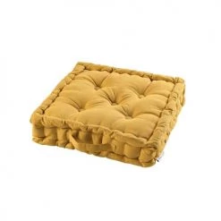 Douceur D'Intérieur Matelas Et Coussins De Sol Coussin De Sol Coton Miel 45x45cm