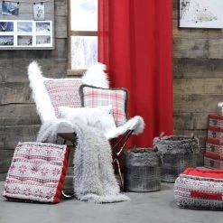 Lovely Casa Matelas Et Coussins De Sol Coussin De Sol Coton Rouge 45x45cm -Plaids Soldes coussin de sol coton rouge 45x45cm 2