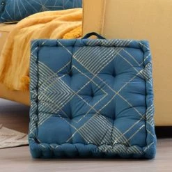 Stof Matelas Et Coussins De Sol Coussin De Sol En Coton 45x45cm -Plaids Soldes coussin de sol en coton 45x45cm 3