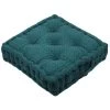 Stof Matelas Et Coussins De Sol Coussin De Sol En Coton Bleu Canard 45x45 -Plaids Soldes coussin de sol en coton bleu canard 45x45 1