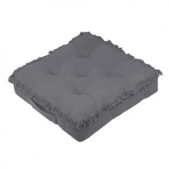 Stof Matelas Et Coussins De Sol Coussin De Sol En Coton Gris 45x45