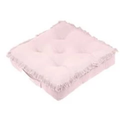 Stof Matelas Et Coussins De Sol Coussin De Sol En Coton Cassis 45x45 -Plaids Soldes coussin de sol en coton rose 45x45 1