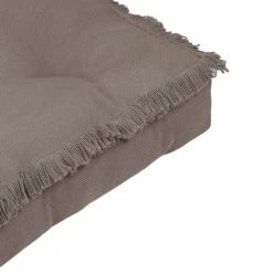 Stof Matelas Et Coussins De Sol Coussin De Sol En Coton Taupe 45x45 -Plaids Soldes coussin de sol en coton taupe 45x45 6