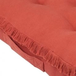 Stof Matelas Et Coussins De Sol Coussin De Sol En Coton Terracotta 45x45 -Plaids Soldes coussin de sol en coton terracotta 45x45 2