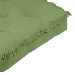 Stof Matelas Et Coussins De Sol Coussin De Sol En Coton Vert 45x45 -Plaids Soldes coussin de sol en coton vert 45x45 8