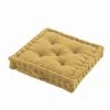 Today Matelas Et Coussins De Sol Coussin De Sol En Gaze De Coton Jaune 40x40 Cm -Plaids Soldes coussin de sol en gaze de coton jaune 40x40 cm 1