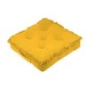 Stof Matelas Et Coussins De Sol Coussin De Sol Frangé Moutarde Coton Moutarde 45x45 -Plaids Soldes coussin de sol frange moutarde coton moutarde 45x45 1
