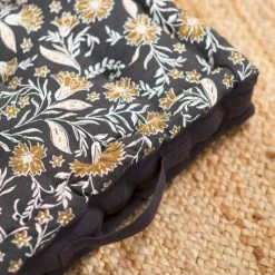 Today Matelas Et Coussins De Sol Coussin De Sol Imprimé En Coton Gris Anthracite 40x40 Cm -Plaids Soldes coussin de sol imprime en coton gris anthracite 40x40 cm 2