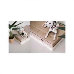 Oviala Matelas Et Coussins De Sol Coussin De Sol Matelassé En Polyester écru 120x80 -Plaids Soldes coussin de sol matelasse en polyester ecru 120x80 3