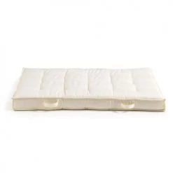 Oviala Matelas Et Coussins De Sol Coussin De Sol Matelassé En Polyester écru 120x80 -Plaids Soldes coussin de sol matelasse en polyester ecru 120x80 5