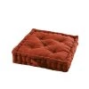 Douceur D'Intérieur Matelas Et Coussins De Sol Coussin De Sol Terracotta Coton 45x45cm