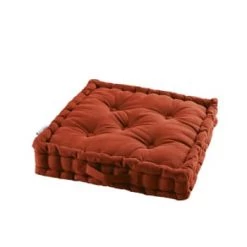 Douceur D'Intérieur Matelas Et Coussins De Sol Coussin De Sol Coton Gris 45x45cm -Plaids Soldes coussin de sol terracotta coton 45x45cm 5