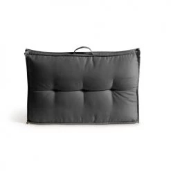 Oviala Matelas Et Coussins De Sol Coussin Dossier Matelassé Polyester Gris 60x40