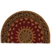 Unimasa Paillassons Essuie-pieds Demi Lune En Coco 60x40