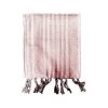 Today Plaids Fouta Imprimé Rayures En Coton Rouge 100x190 Cm