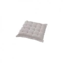 Dutch Decor Matelas Et Coussins De Sol Galette De Chaise Blanc En Coton 40x40 Cm Uni -Plaids Soldes galette de chaise blanc en coton 40x40 cm uni 2