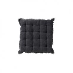 Dutch Decor Matelas Et Coussins De Sol Galette De Chaise Gris En Coton 40x40 Cm Uni -Plaids Soldes galette de chaise gris en coton 40x40 cm uni 2