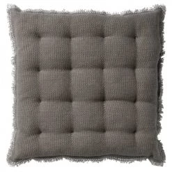 Dutch Decor Matelas Et Coussins De Sol Galette De Chaise Taupe En Coton 40x40 Cm Uni