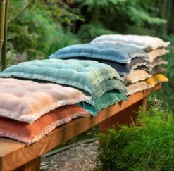 Dutch Decor Matelas Et Coussins De Sol Galette De Chaise Taupe En Coton 40x40 Cm Uni -Plaids Soldes galette de chaise taupe en coton 40x40 cm uni 3