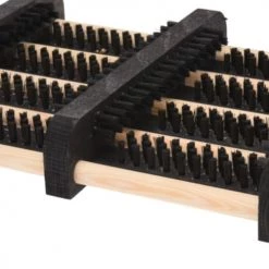 Wadiga Paillassons Grattoir à Chaussures En Bois Avec Brosses - 34x27cm -Plaids Soldes grattoir a chaussures en bois avec brosses 34x27cm 1