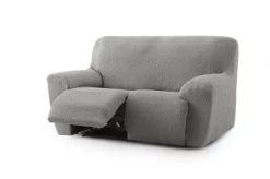 Eysa Housses De Canapé Housse De Canapé 2 Places Relax Extensible Gris Clair 150 - 200 -Plaids Soldes housse de canape 2 places relax extensible gris clair 150 200 4