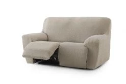 Eysa Housses De Canapé Housse De Canapé 2 Places Relax Extensible écru 150 - 200 -Plaids Soldes housse de canape 2 places relax extensible taupe 150 200