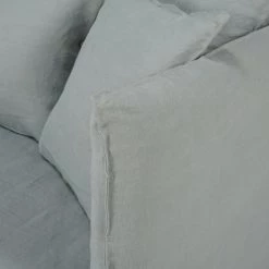 Maisons Du Monde Housses De Canapé Housse De Canapé 3/4 Places En Lin Froissé Gris Clair -Plaids Soldes housse de canape 3 4 places en lin froisse gris clair 1000 14 34 204337 3