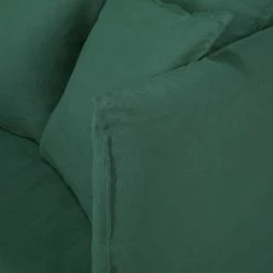Maisons Du Monde Housses De Canapé Housse De Canapé 3/4 Places En Lin Froissé Vert -Plaids Soldes housse de canape 3 4 places en lin froisse vert 1000 14 21 221626 3