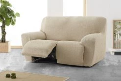 Eysa Housses De Canapé Housse De Canapé 3 Places Relax Extensible Beige 200 - 260 Cm -Plaids Soldes housse de canape 3 places relax extensible beige 200 260 cm 2