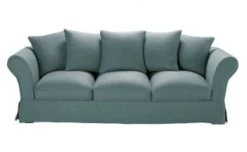 Maisons Du Monde Housses De Canapé Housse De Canapé 4/5 Places En Lin Froissé Gris Clair -Plaids Soldes housse de canape 4 5 places en lin froisse bleu celadon roma 1000 15 31 204457 1 1