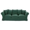 Maisons Du Monde Housses De Canapé Housse De Canapé 4/5 Places En Lin Froissé Vert -Plaids Soldes housse de canape 4 5 places en lin froisse vert 1000 15 29 221593 1