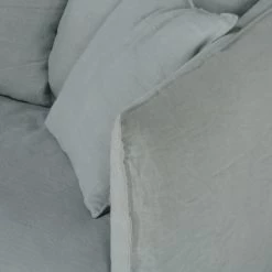 Maisons Du Monde Housses De Canapé Housse De Canapé Convertible 2 Places En Lin Froissé Gris Clair -Plaids Soldes housse de canape convertible 2 places en lin froisse gris clair 1000 14 17 204320 2