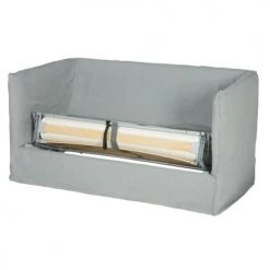 Maisons Du Monde Housses De Canapé Housse De Canapé Convertible 2 Places En Lin Froissé Gris Clair -Plaids Soldes housse de canape convertible 2 places en lin froisse gris clair 1000 14 17 204320 4