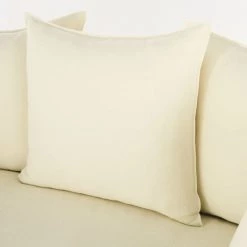 Maisons Du Monde Housses De Canapé Housse De Canapé Convertible 2 Places En Lin Supérieur Ivoire -Plaids Soldes housse de canape convertible 2 places en lin superieur ivoire 1000 0 13 204357 4