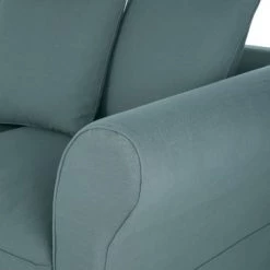 Maisons Du Monde Housses De Canapé Housse De Canapé Convertible 3/4 Places (12 Cm) En Lin Froissé Bleu Céladon -Plaids Soldes housse de canape convertible 3 4 places 12 cm en lin froisse bleu celadon 1000 6 22 204448 4