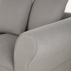 Maisons Du Monde Housses De Canapé Housse De Canapé Convertible 3/4 Places (12 Cm) En Lin Froissé Gris Clair -Plaids Soldes housse de canape convertible 3 4 places 12 cm en lin froisse gris clair 1000 4 20 204446 4