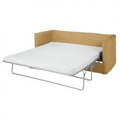 Maisons Du Monde Housses De Canapé Housse De Canapé Convertible 3/4 Places En Lin Froissé Ocre -Plaids Soldes housse de canape convertible 3 4 places en lin froisse ocre 1000 11 7 204351 2