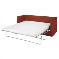 Maisons Du Monde Housses De Canapé Housse De Canapé Convertible 3/4 Places En Lin Froissé Terracotta -Plaids Soldes housse de canape convertible 3 4 places en lin froisse terracotta 1000 10 6 204350 2