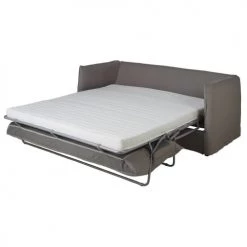 Maisons Du Monde Housses De Canapé Housse De Canapé Convertible 3/4 Places En Lin Supérieur Gris -Plaids Soldes housse de canape convertible 3 4 places en lin superieur gris 1000 12 25 204369 2