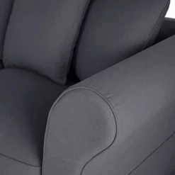 Maisons Du Monde Housses De Canapé Housse De Canapé Convertible 3/4 Places (matelas 12 Cm) Gris Ardoise -Plaids Soldes housse de canape convertible 3 4 places matelas 12 cm gris ardoise 1000 13 32 212207 2