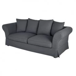 Maisons Du Monde Housses De Canapé Housse De Canapé Convertible 3/4 Places (matelas 12 Cm) Gris Ardoise -Plaids Soldes housse de canape convertible 3 4 places matelas 12 cm gris ardoise 1000 13 32 212207 3