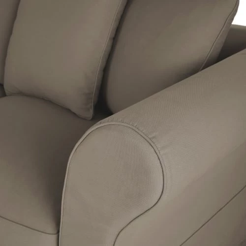 Maisons Du Monde Housses De Canapé Housse De Canapé Convertible 3/4 Places (matelas 12 Cm) Gris Taupe 5 Maisons Du Monde Housses De Canapé Housse De Canapé Convertible 3/4 Places (matelas 12 Cm) Gris Taupe – Image 3