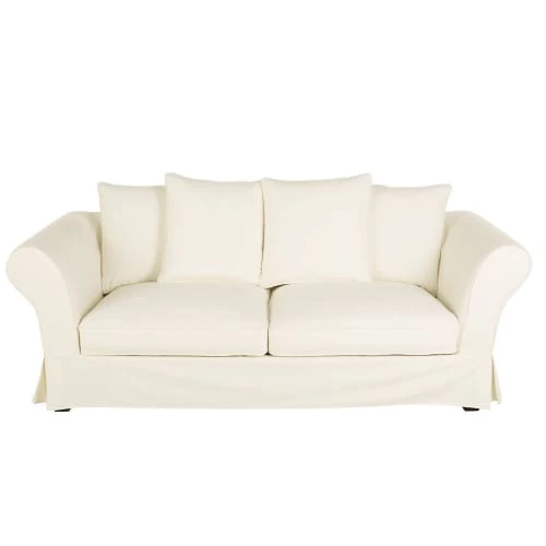 Maisons Du Monde Housses De Canapé Housse De Canapé Convertible 3/4 Places (matelas 12 Cm) Ivoire 3 Maisons Du Monde Housses De Canapé Housse De Canapé Convertible 3/4 Places (matelas 12 Cm) Ivoire