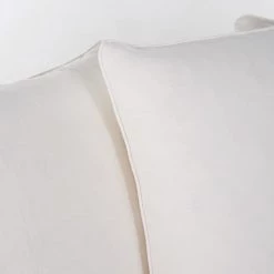 Maisons Du Monde Housses De Canapé Housse De Canapé D'angle Convertible (6 Cm) En Lin Froissé Blanc -Plaids Soldes housse de canape d angle convertible 6 cm en lin froisse blanc 1000 3 36 204462 3